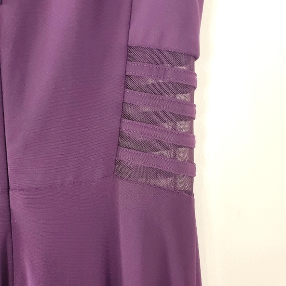 Morgan & CO ILLUSION PANEL CUTOUT A-LINE DRESS - Picture 8 of 12